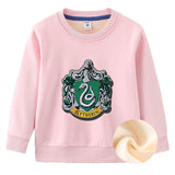 Children Boy Co Ord 2 Piece Set Fleece-Lined Thick Round Neck Children's Sweater