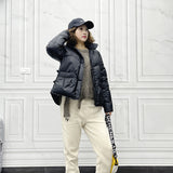 Women Winter Coats Puffer Jacket down Coat Autumn and Winter down Jacket Women's Short Side Thin Coat