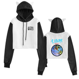 Travis Scott Astroworld Hoodie Autumn and Winter Navel Hooded Color Contrast Sweater