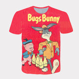 Bugs Bunny Shirt Spring and Summer Men's Short Sleeve Printing