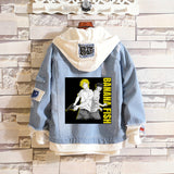 Comic Denim Jacket Male and Female Students Loose Sweater Denim Jacket