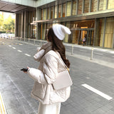 Women Winter Coats Puffer Jacket Down Coat Scarf White Duck Down Lightweight Stand-up Collar Down Jacket Women's Winter Coat