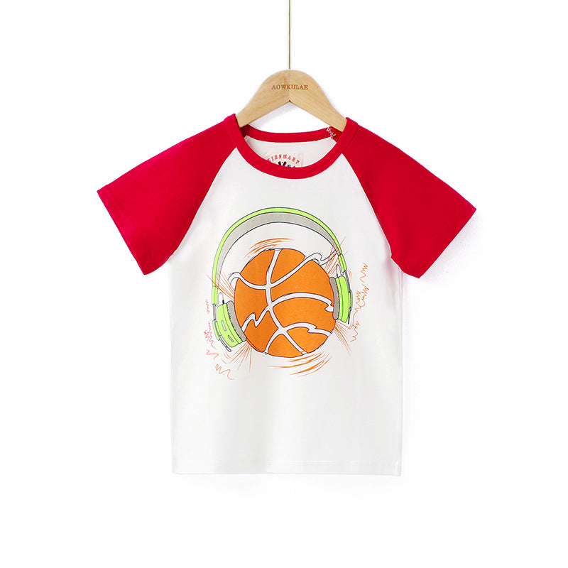 Children T Shrits Summer Boy's Short-Sleeved T-shirt