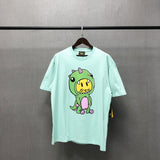 Drew House Cartoon Little Dinosaur Pattern Short Sleeve High Street Fashion Brand Couple Loose T-shirt Men