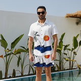 Men Hawaii Shirts Hawaiian Short Sleeve Shirt