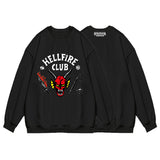Stranger Things Hellfire Club Coat Peripheral Sweatshirt Stranger Things round-Neck Pullover