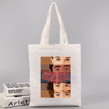 Stranger Things Hellfire Club Handbag Student Leisure Outing Large Capacity Canvas Shopping Bag