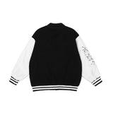 Baby Blue Varsity Jacket Loose Casual Fashion For Men And Women