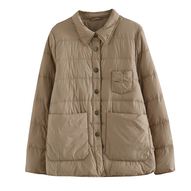 Women Winter Coats Puffer Jacket Down Coat Fall/Winter Down Jacket Female White Duck Down Short Casual Jacket