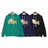 Palm Angels Hoodie Broken Bear Embroidered Hoodie Men 'S And Women 'S Coat