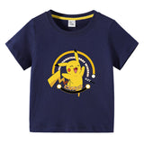 Children Pokemon Pikachu T Shirt Short Sleeve T-shirt Men 'S Top