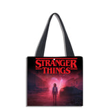 Stranger Things Hellfire Club Handbag Square Double-Sided Full Color Digital Printing Bag Shopping Bag Carrying Case