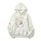 Grafitti Sweatshirts Autumn Winter and Spring Graffiti Loose Hooded Sweater
