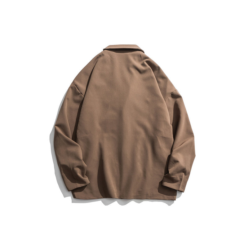 Men's Casual Suit Man Blzer Chain Small Suit Men's Street Loose Suit Jacket Solid Color Jacket Top