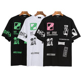 We11 Done Shirts We11done Printed T Shirt Men's and Women's Same Pure Cotton