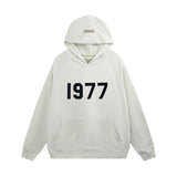 Fear of God Essentials 1977 Hoodie Flocking Hooded Sweater Fog Coat