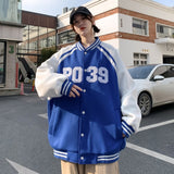 Baggy Jacket Men's Spring and Autumn Loose Baseball Uniform