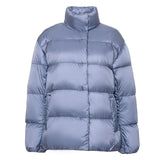 Women Winter Coats Puffer Jacket Down Coat Female Thin Lightweight Short Type Stand Collar Autumn and Winter White Duck Down Coat