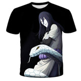 Itachi Uchiha Costume Summer Anime Naruto Itachi Uchiha 3D Digital Printed T-shirt