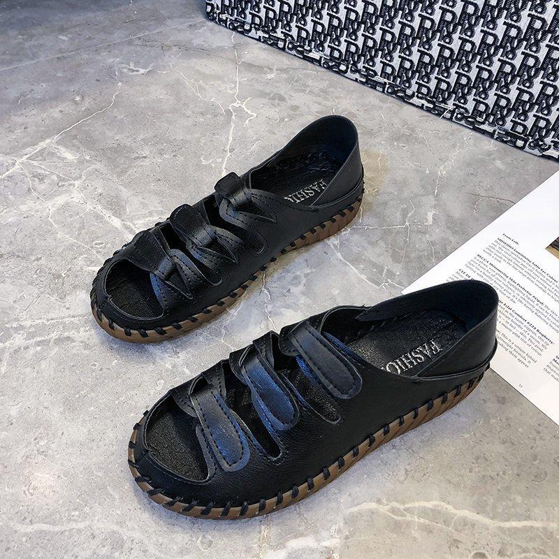 Women Open Toe Sandals Flats Hollowed Leisure Women's Sandals