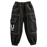 Toddler Boys Pants Boys Spring Clothing Jeans Loose Casual