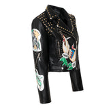 Women Leather Jacket Biker Motorcycle Coat Leather Coat Fashion Special Women's Clothing Short Leather Jacket Women