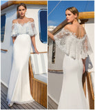 Formal Dresses & Gowns Sexy Lace Cappa Dress Slim Fit Long Dress