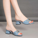 Nude Block Heel Peep Toe Sandals