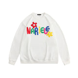 Preppy Aesthetic Sweatshirt Heyhenry Color Letter Pattern round Neck Sweater Men and Women Casual