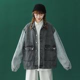 Jock Jacket Autumn Men's Denim Coat Denim Clothing Workwear Couple Denim Clothes Jacket Loose Top