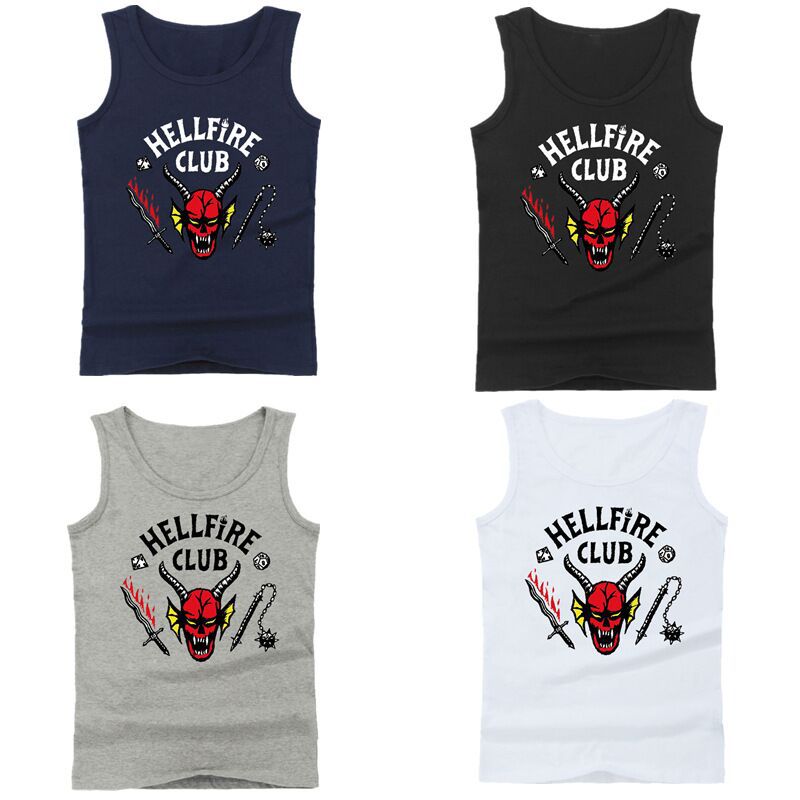 Stranger Things Hellfire Club Vest Stranger Things 3D Digital Printing Vest Cosplay