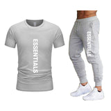 Fog Fear of God T Shirt & Pants 2 Pieces Set Summer Essentials Leisure Suit