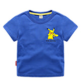 Children Pokemon Pikachu T Shirt Cotton Short-Sleeved T-shirt Casual Sports