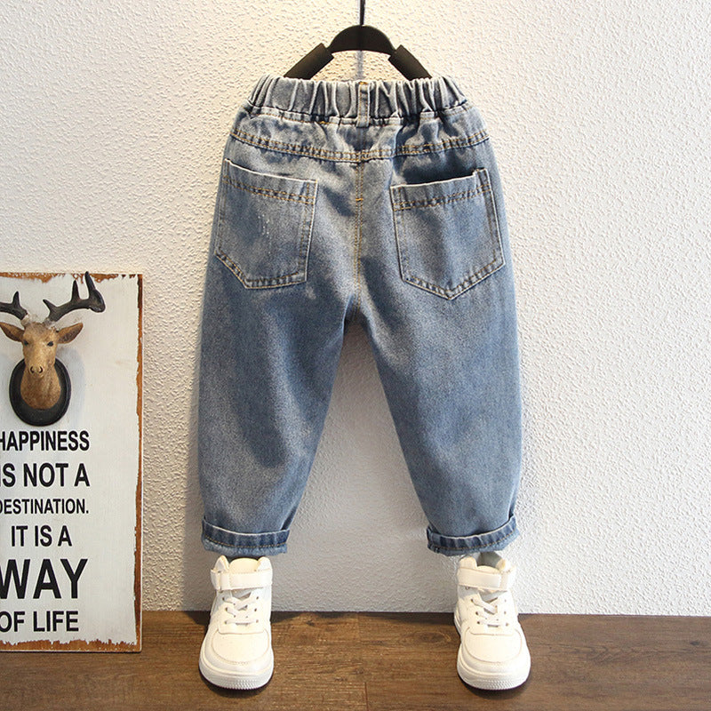 Toddler Boys Pants Boys' Ripped Jeans Casual Pants Spring Wear