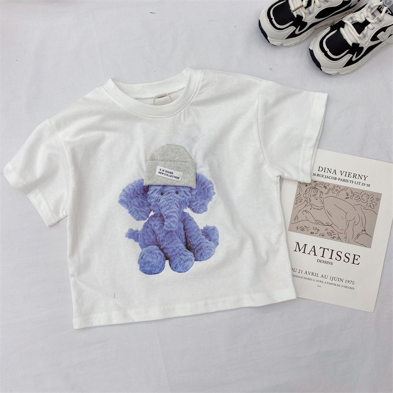 Summer Tops Children's Short Sleeve Top Fashion Cartoon T-shirt