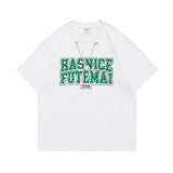 Men's T-Shirt Summer Men's Letter Printed T-shirt Casual Short Sleeve