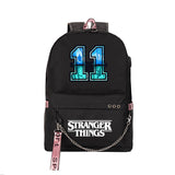 Stranger Things Hellfire Club Backpack Stranger Things School Bag USB Charging Backpack Large Capacity Travel Bag