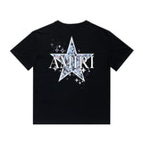 Amiri T Shirt Casual Hip Hop High Street round Neck Short Sleeve T-shirt