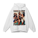 Stephen Curry Hoodie Curry Portrait Printed Hoodie Autumn and Winter