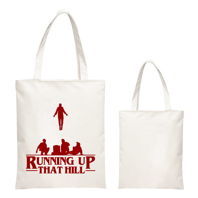 Stranger Things Hellfire Club Handbag Stranger Things 4 Women's Shoulder Bag Zipper Book Bag