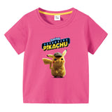 Children Pokemon Pikachu T Shirt Summer Cotton Short-Sleeved T-shirt Sports