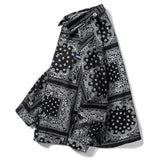 Denim Varsity Jacket Full Printed Loose Denim Jacket Men's plus Size Paisley Casual Jacket