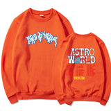 Travis Scott Astroworld Hoodie Sweater Fashion Men's and Women's round Neck Sports
