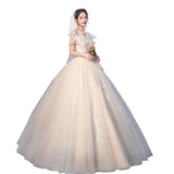 Women's Evening Dress Ball Gown Princess Quinceanera Wedding Dresses Simple Little Princess