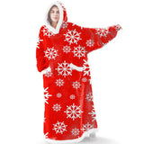 Hoodies Blankets Large Pocket Lazy Blanket Fleece Lamb Wool Bathrobe
