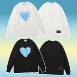 Mens Fall Outfits Men's Sweater Loose round Neck Autumn Winter Couple Long Sleeve T-shirt