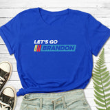 Let'S Go Brandon T Shirt Letter Print Teen Casual Loose-Fitting T-Shirt Short Sleeve Top