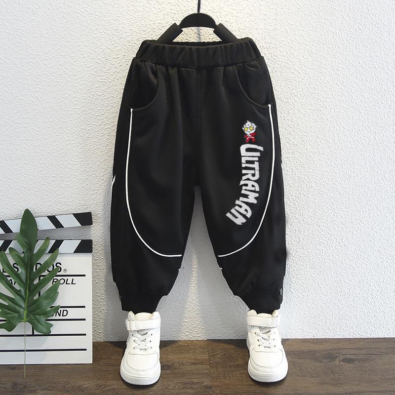 Toddler Boys Pants Boys' Ultraman Sweatpants Spring and Autumn Sports