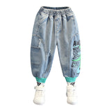 Toddler Boys Pants Boy Cartoon Jeans Baggy Jogger Pants
