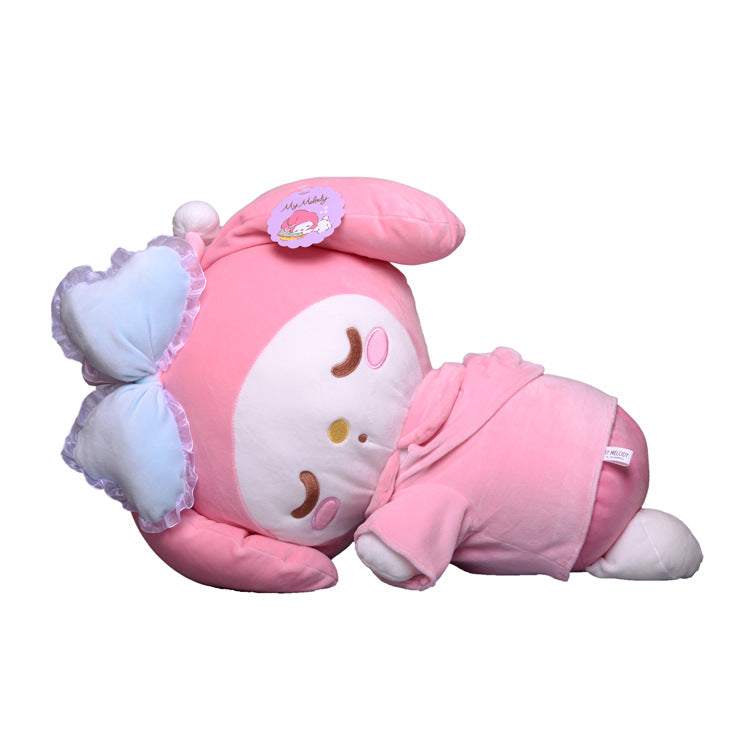 My Melody Plush Cartoon Sleep with Face down Series Clow M Melody Cinnamon Dog Plush Toy Doll Pillow Kulomi